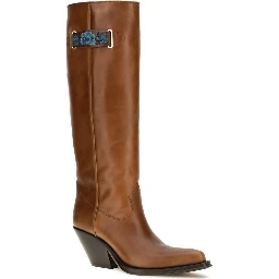 Brown Calf Leather Bos Taurus Over The Knee