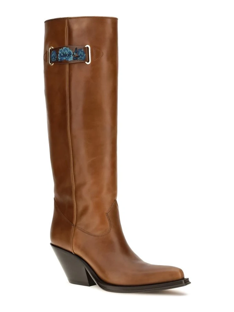 Brown Calf Leather Bos Taurus Over The Knee alternative