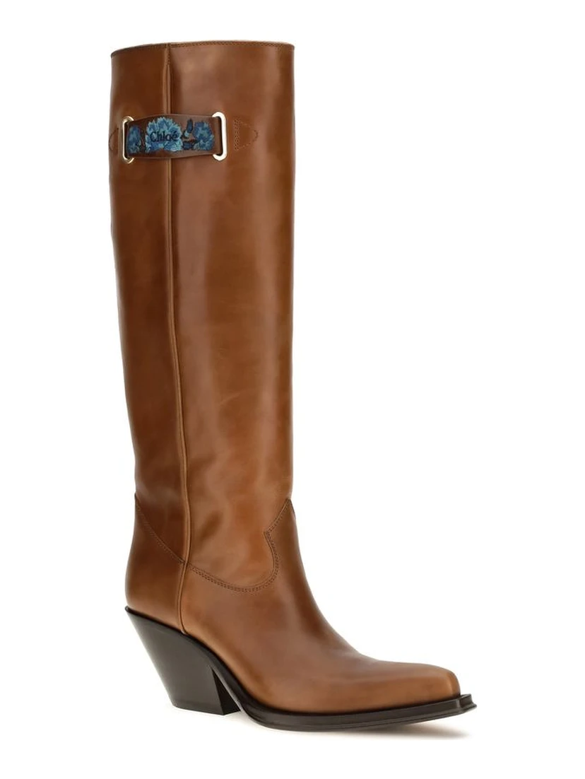 Brown Calf Leather Bos Taurus Over The Knee