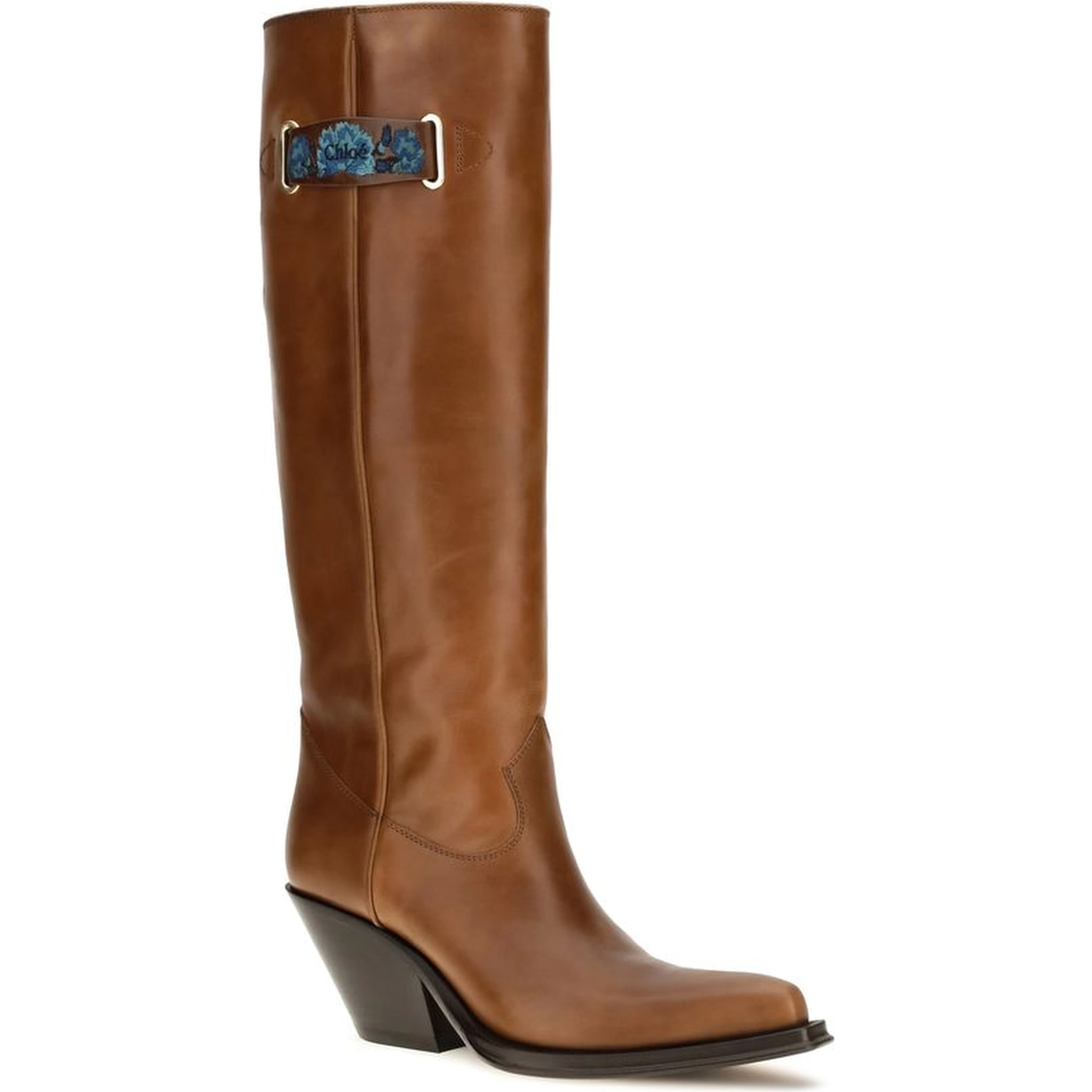 Brown Calf Leather Bos Taurus Over The Knee