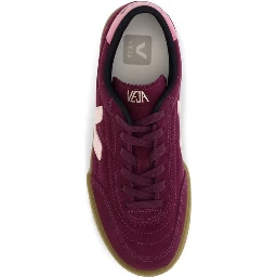 Purple Suede Leather Sneakers