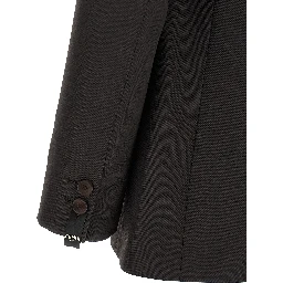 Brown Polyester Blazer