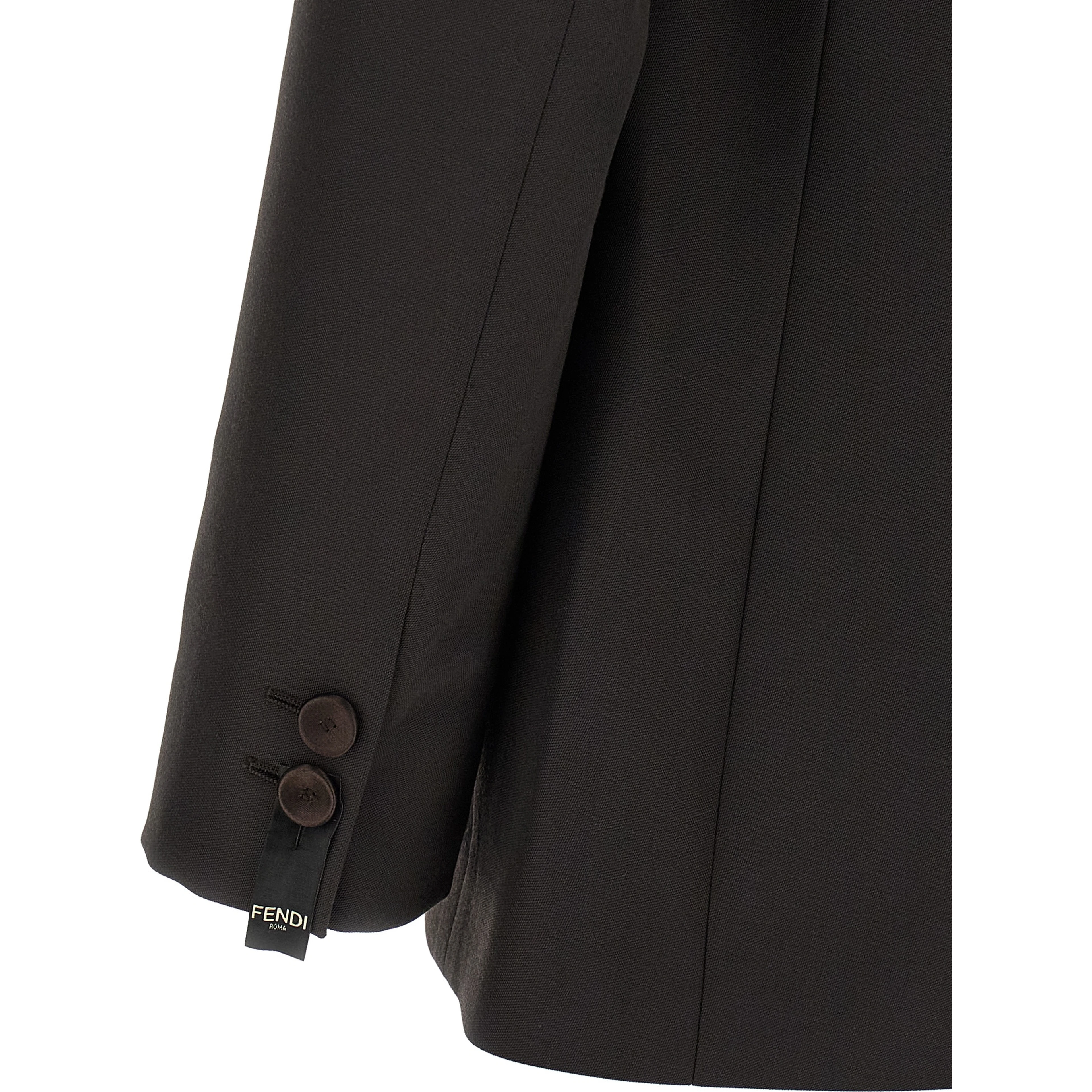 Brown Polyester Blazer
