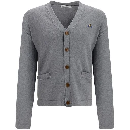 Gray Cotton Cardigan
