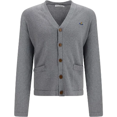 Gray Cotton Cardigan