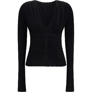 Black Viscose Dress Shirt