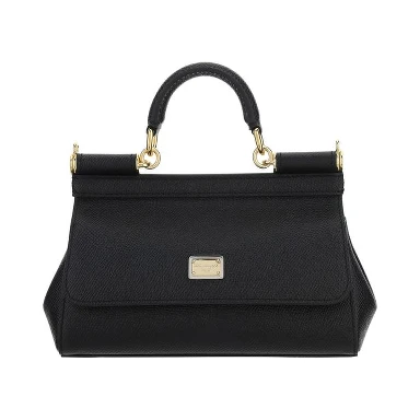 Black Calf Leather Bos Taurus Handbag