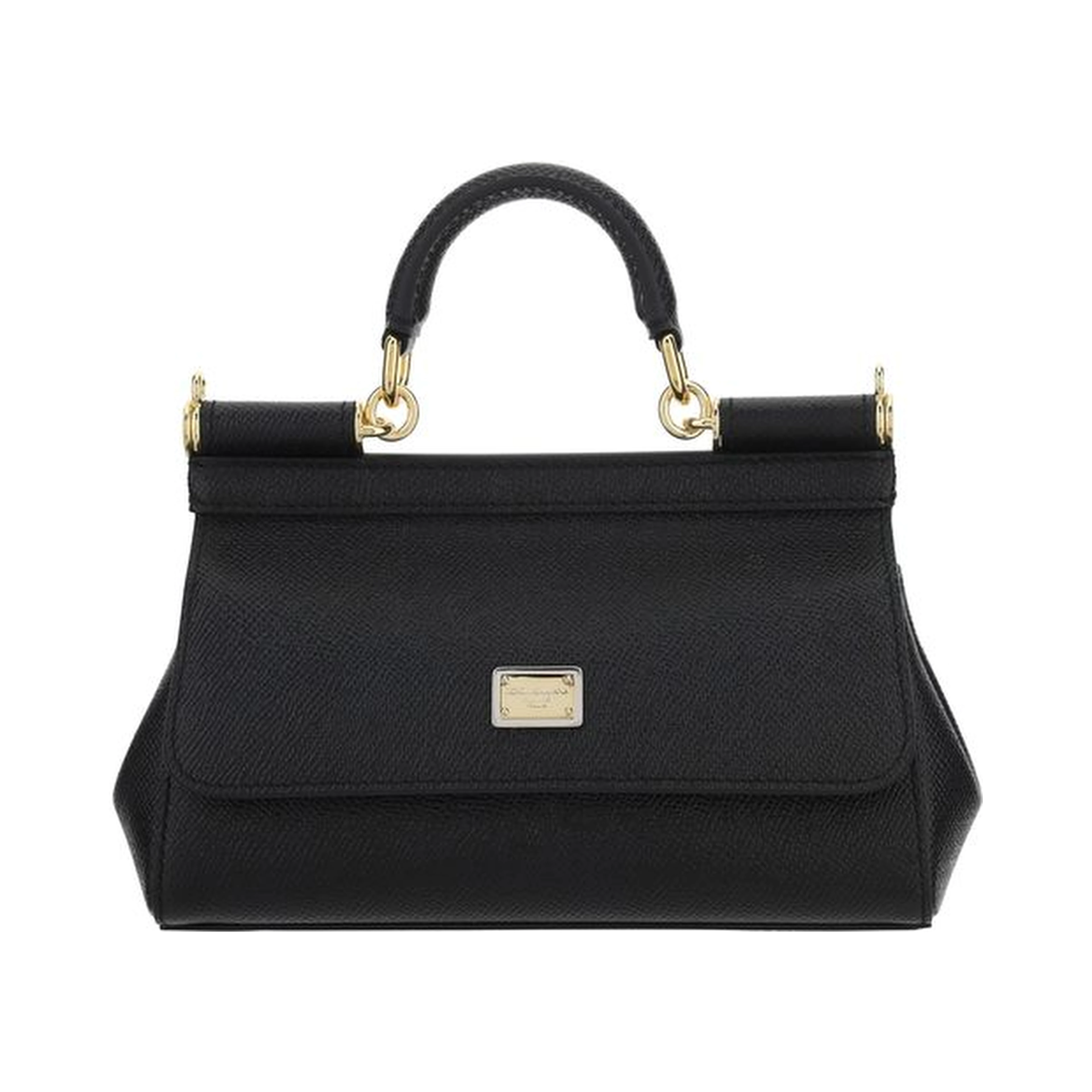 Black Calf Leather Bos Taurus Handbag