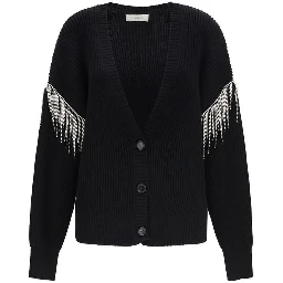 Black Wool Oves Aries Cardigan