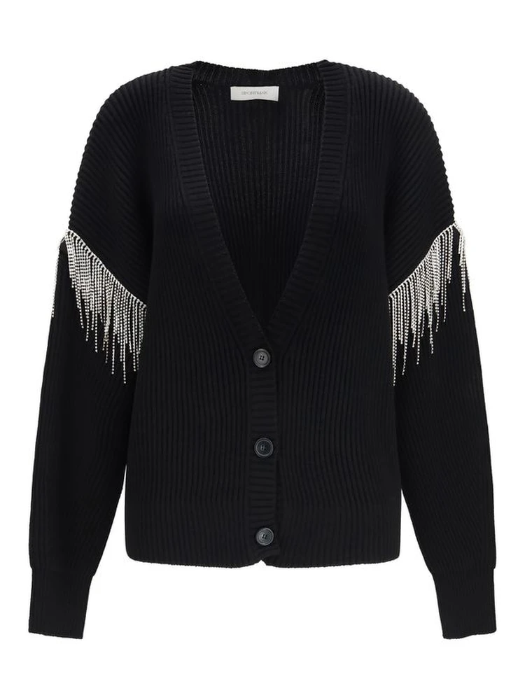 Black Wool Oves Aries Cardigan