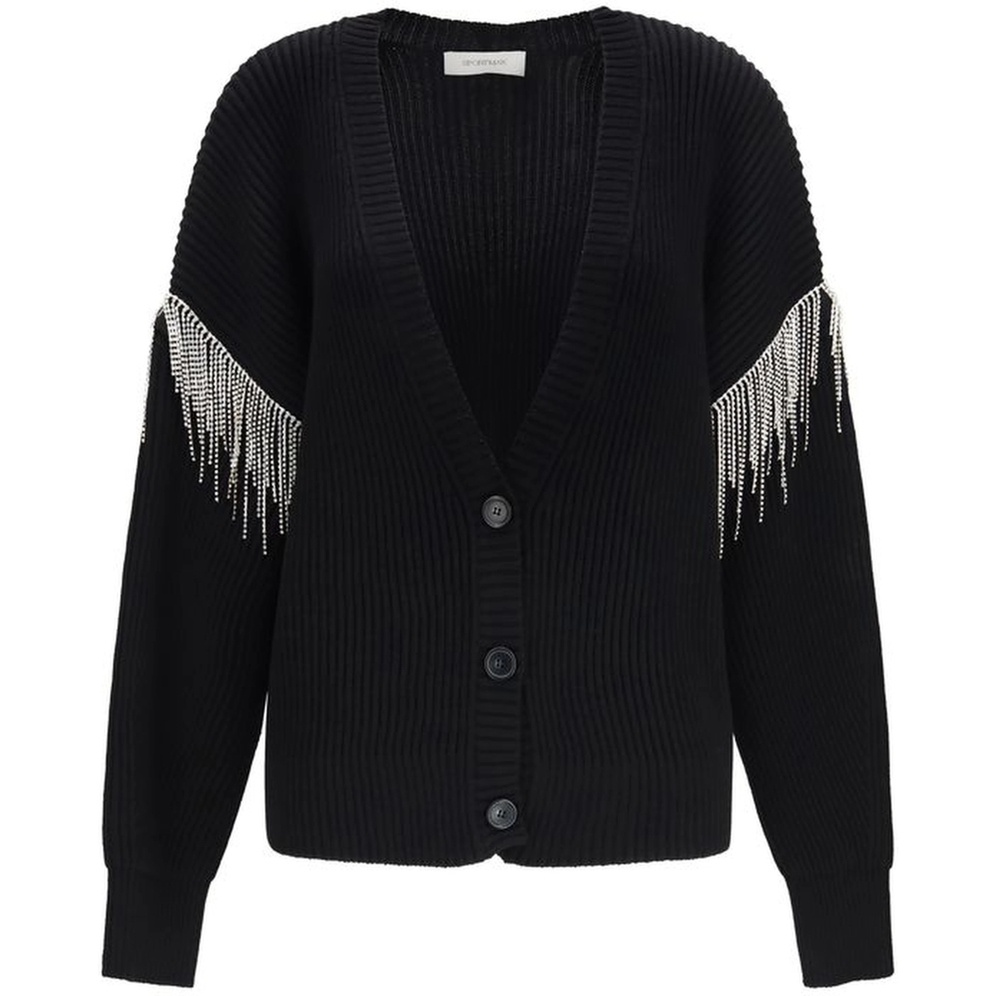 Black Wool Oves Aries Cardigan