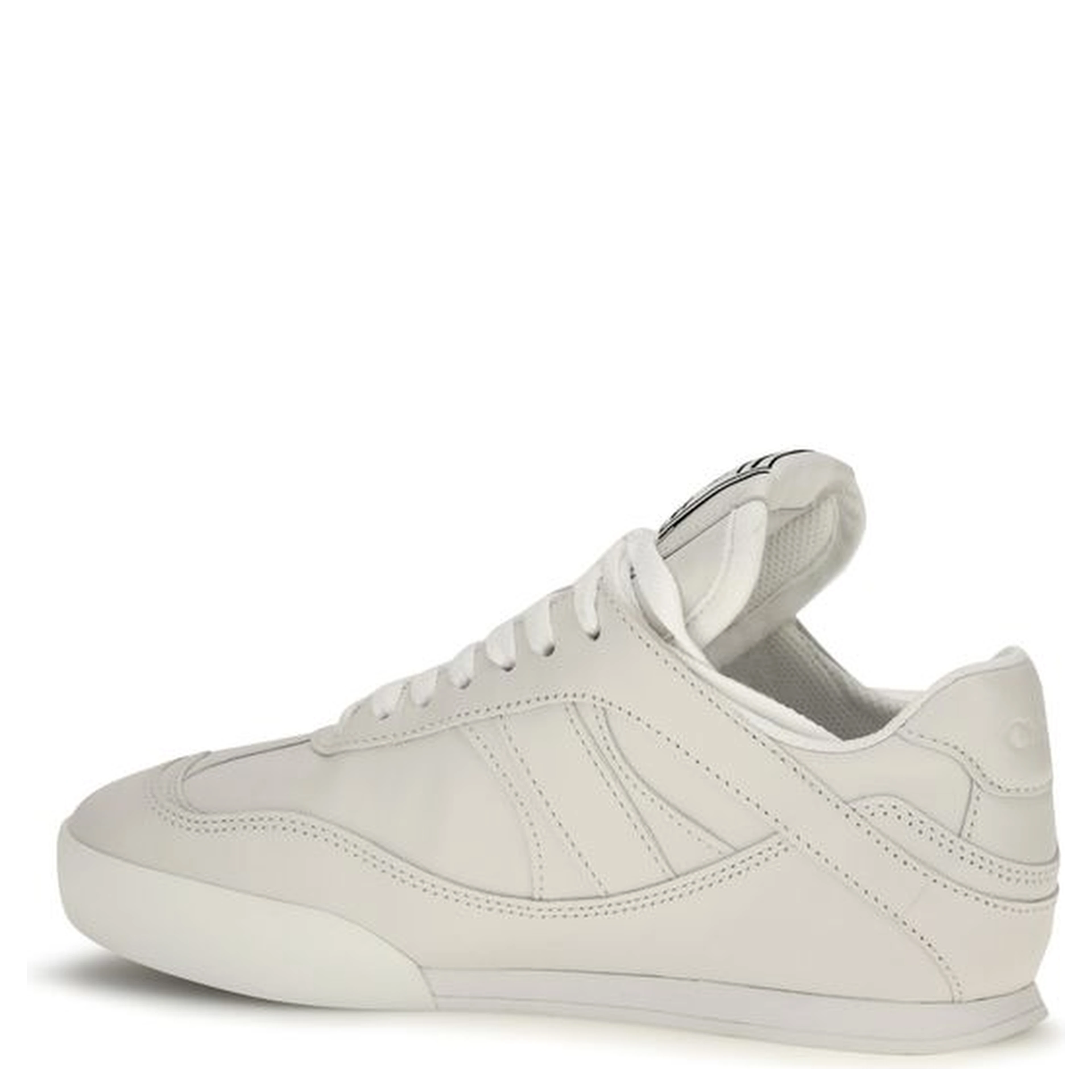 White Calf Leather Bos Taurus Athletic Sneakers