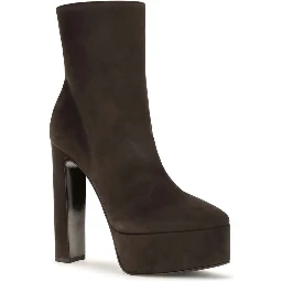 Brown Suede Leather Ankle Boots
