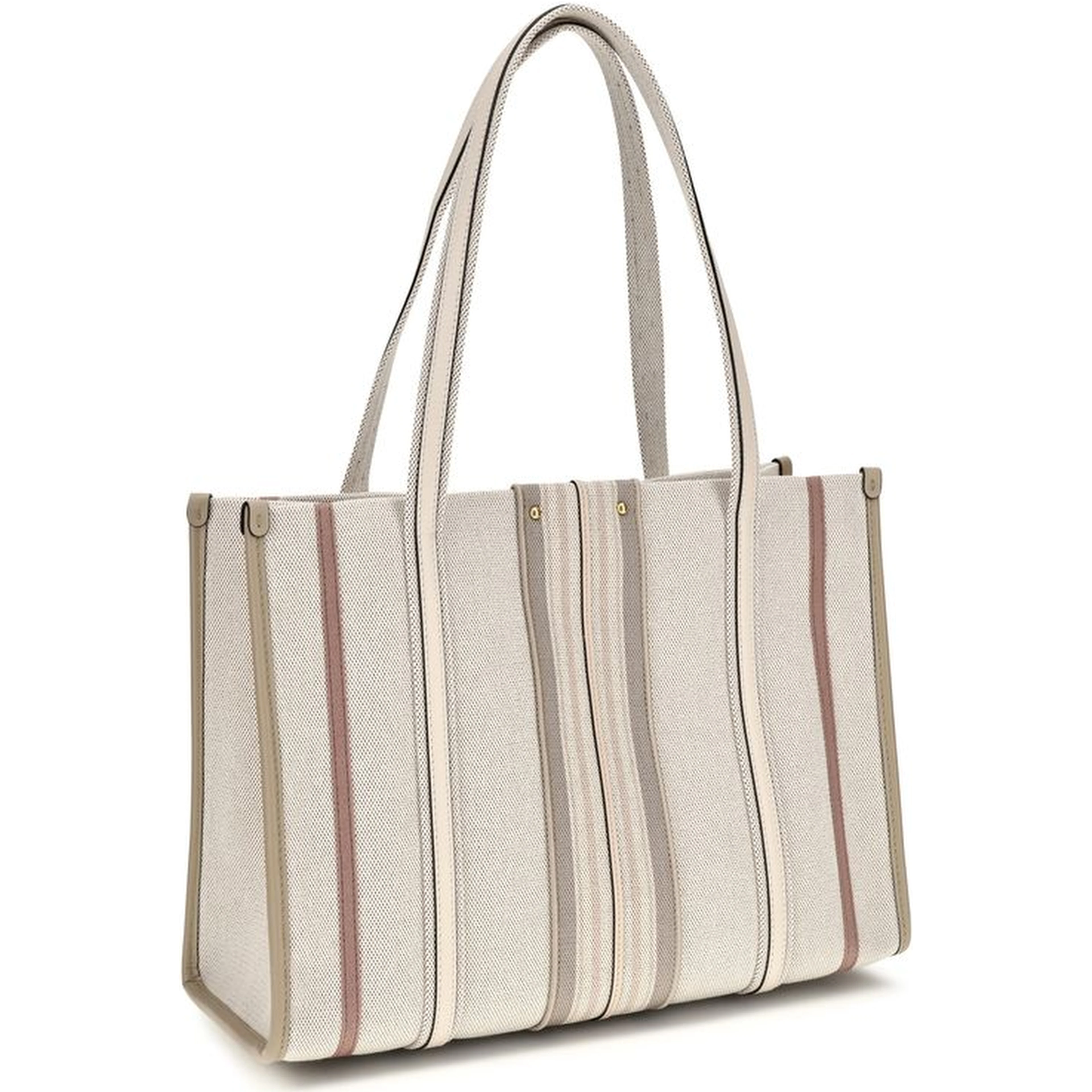 Beige Cotton Shoulder Bag