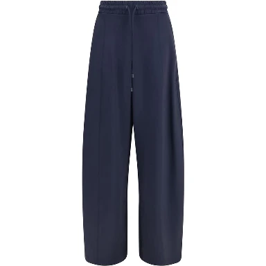 Blue Polyamide Casual Pants