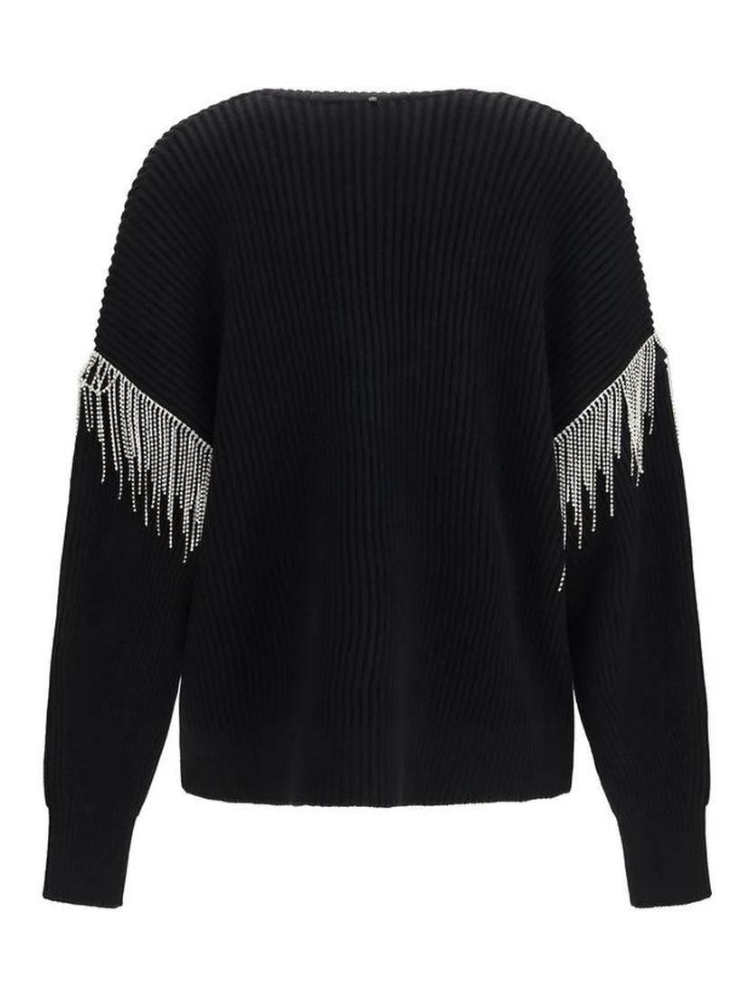 Black Wool Oves Aries Cardigan