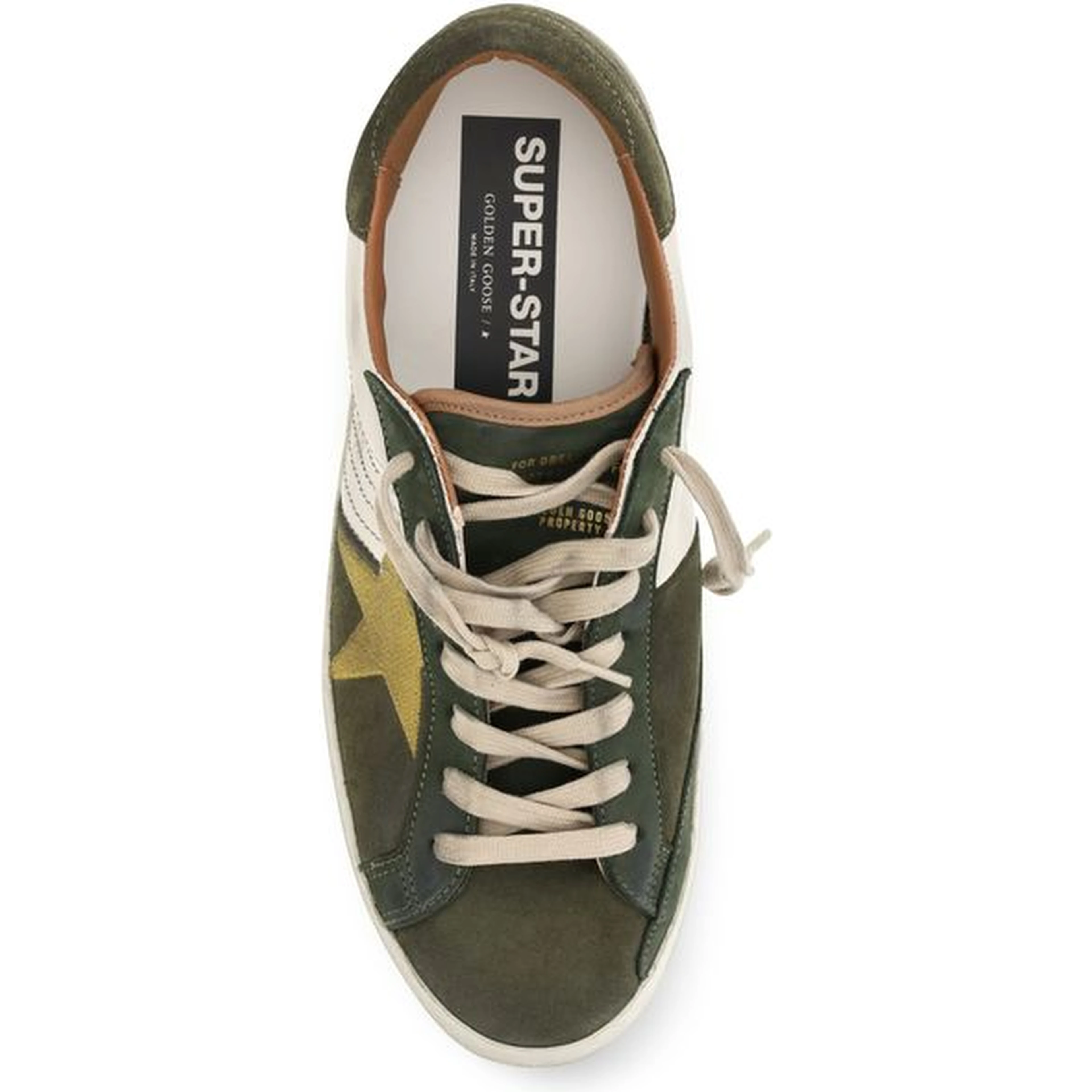 Bicolor Calf Leather Bos Taurus Sneakers