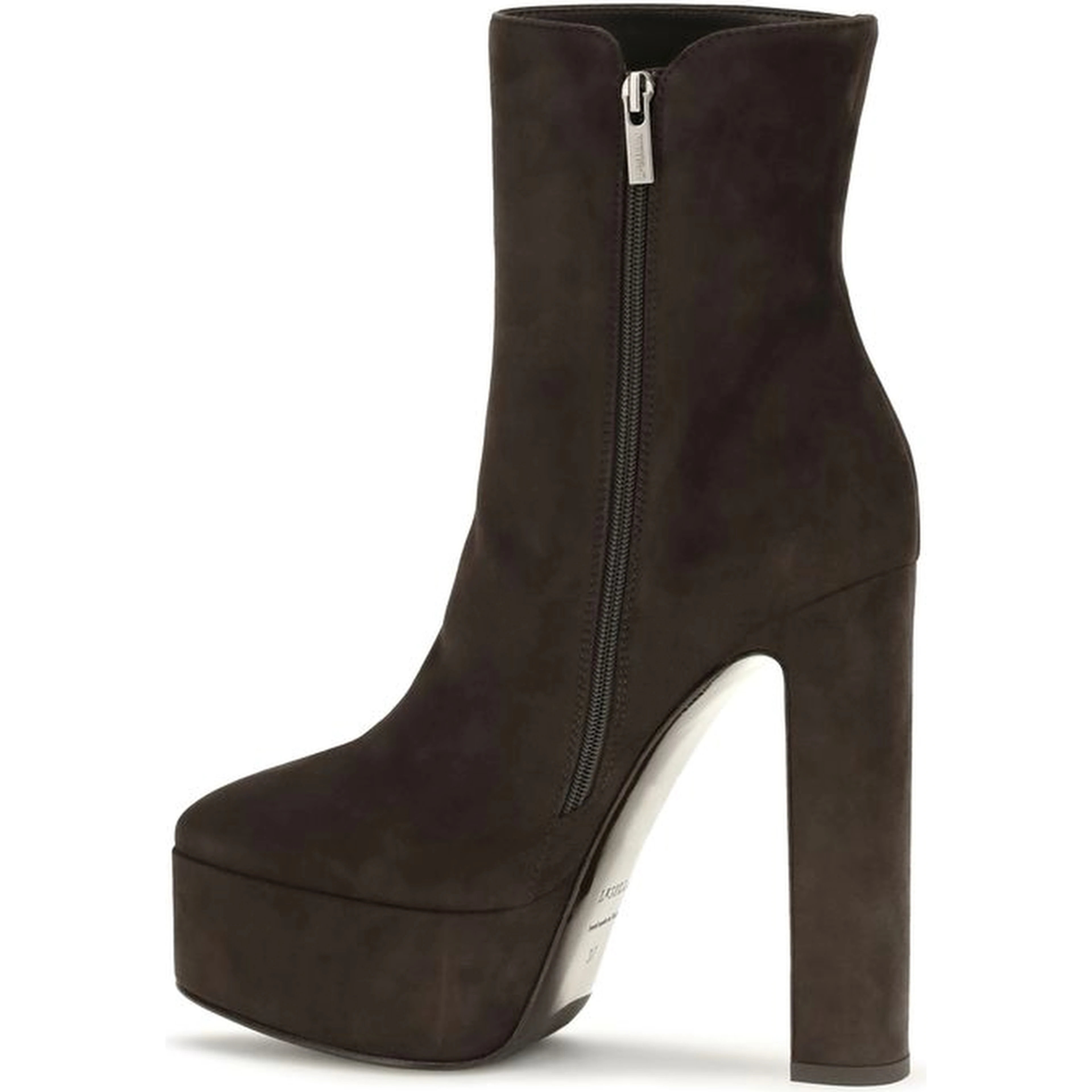Brown Suede Leather Ankle Boots