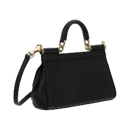 Black Calf Leather Bos Taurus Handbag