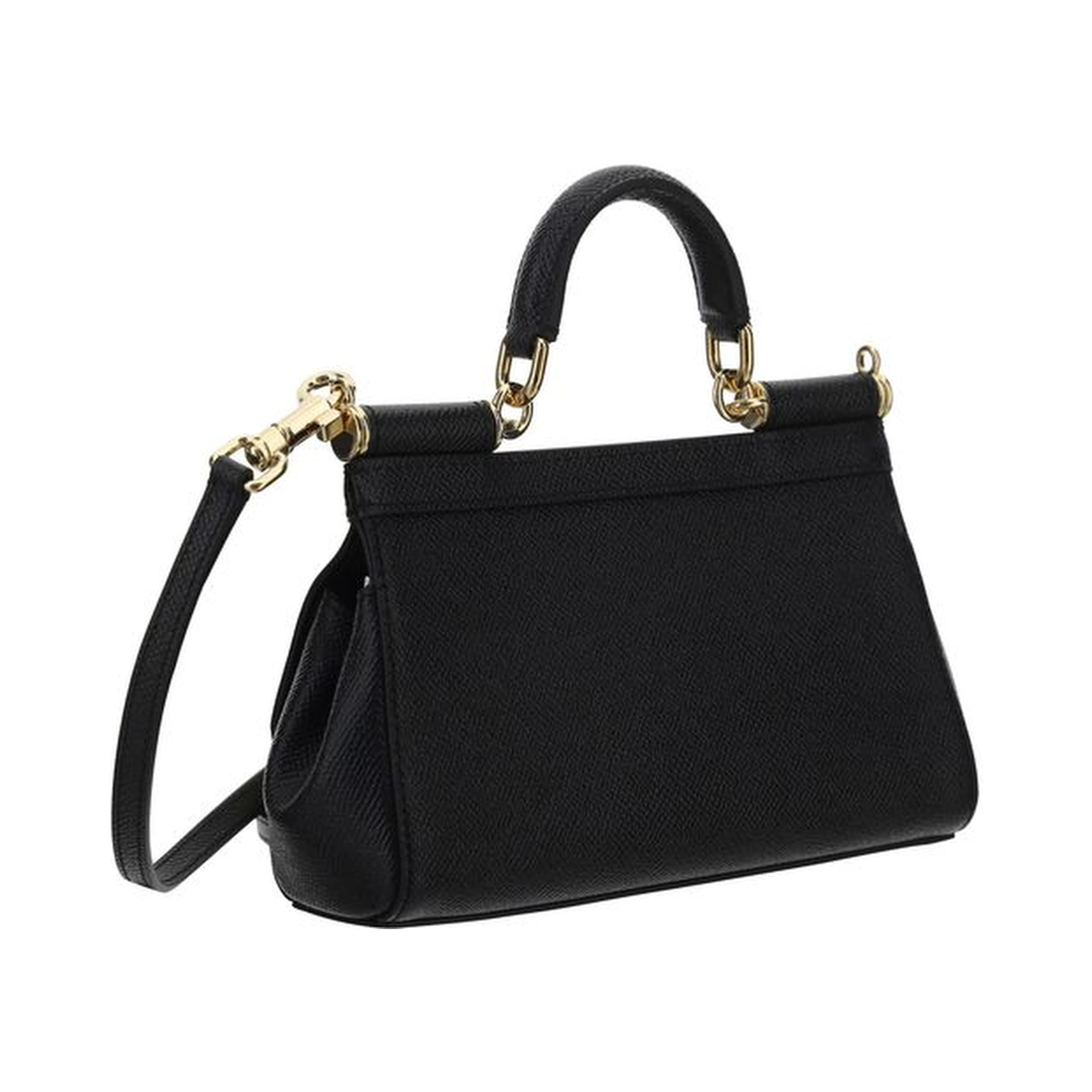 Black Calf Leather Bos Taurus Handbag
