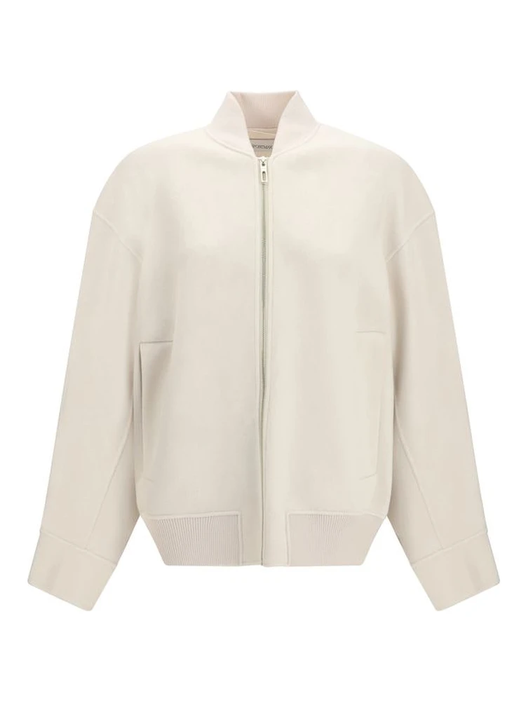 Beige Wool Oves Aries Full-Length Jacket
