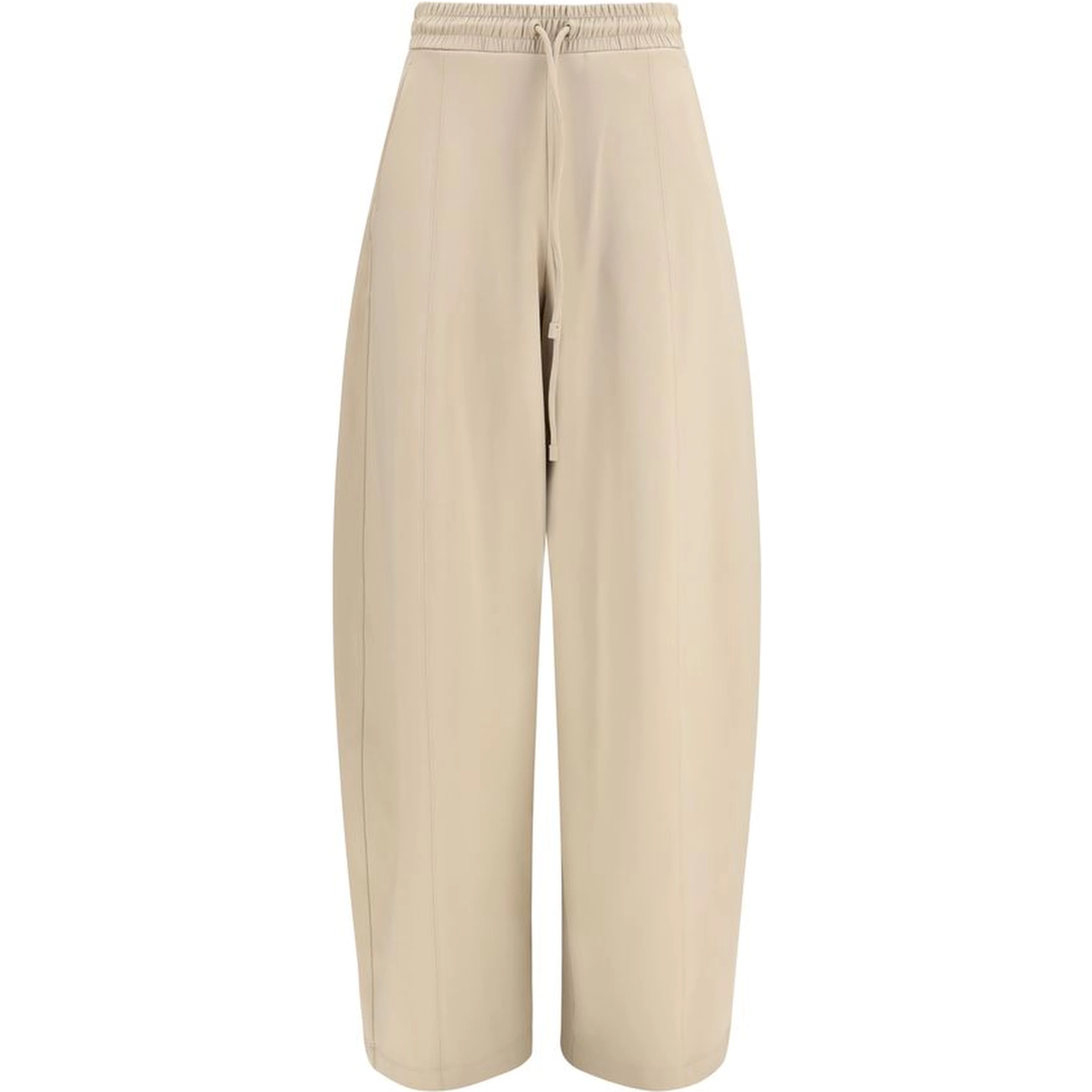 Beige Polyamide Athletic Pants