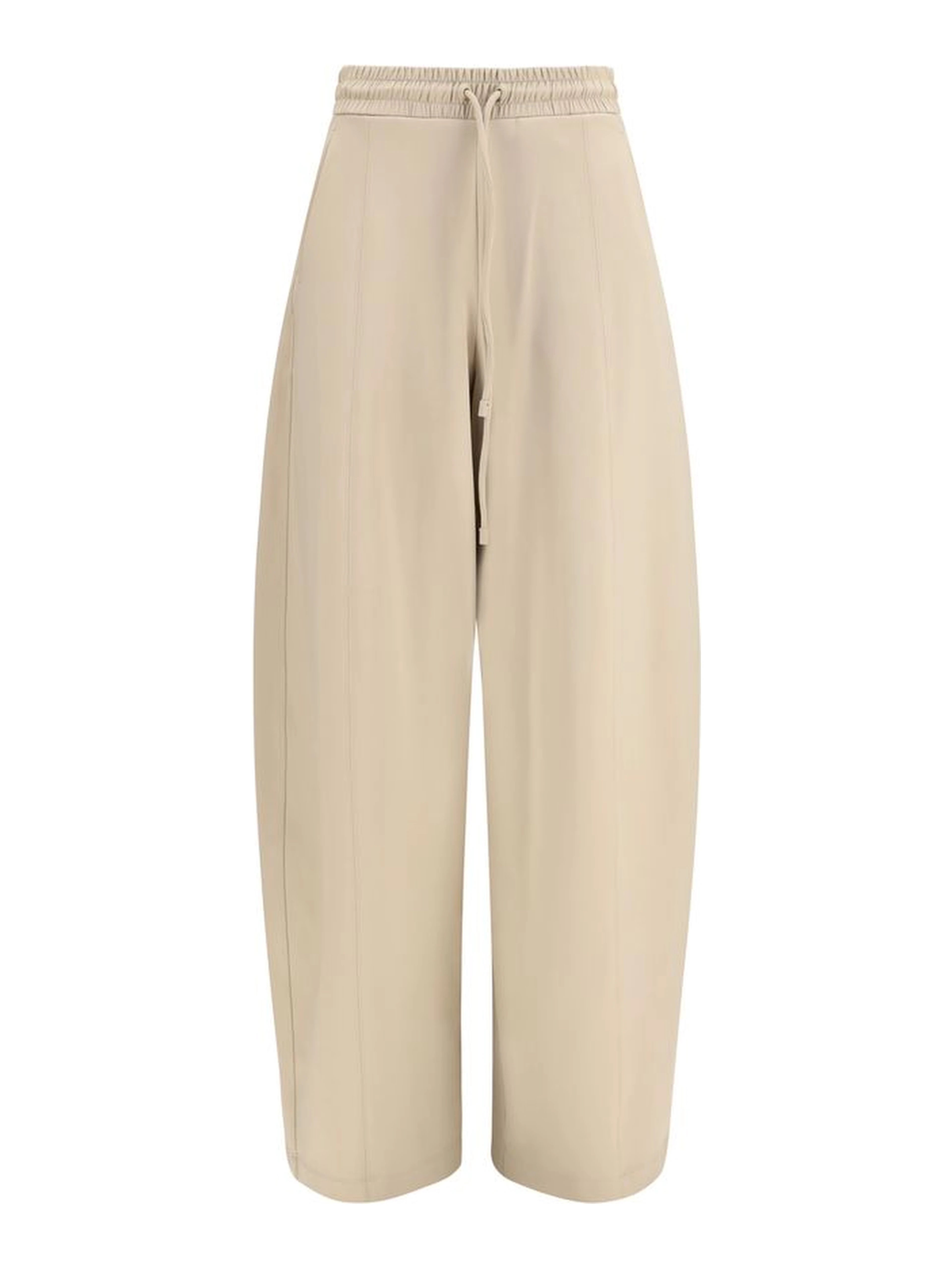 Beige Polyamide Athletic Pants