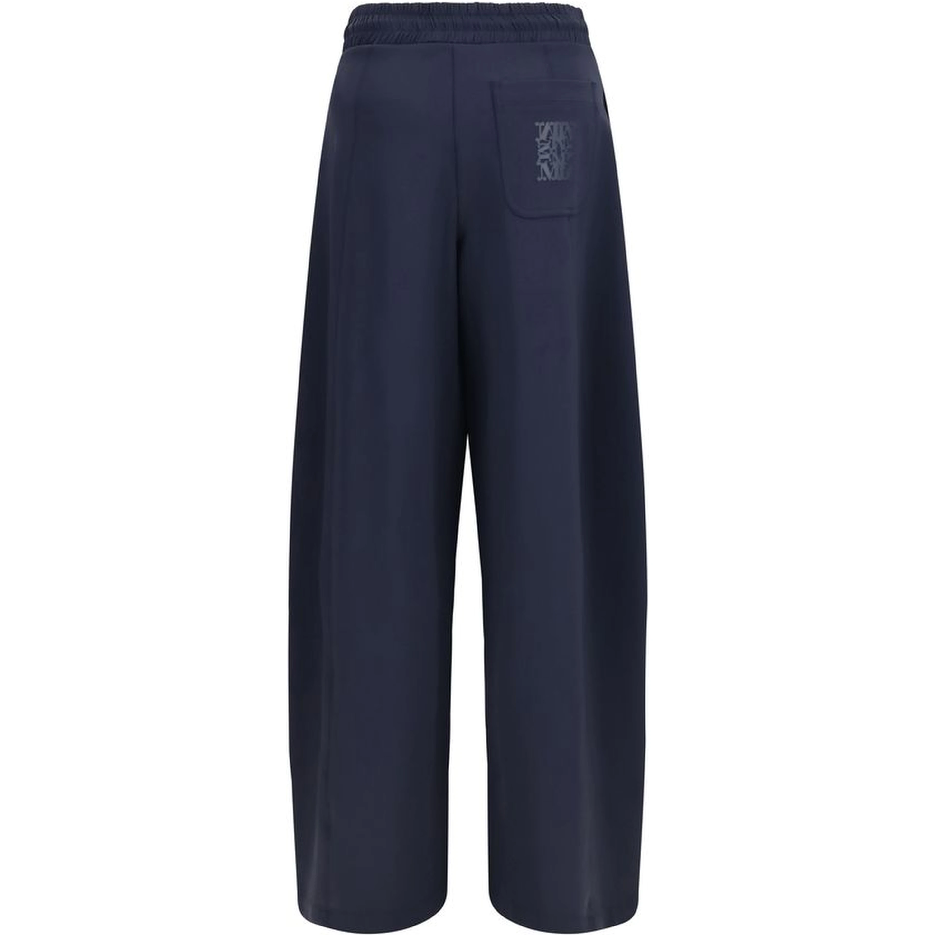 Blue Polyamide Casual Pants