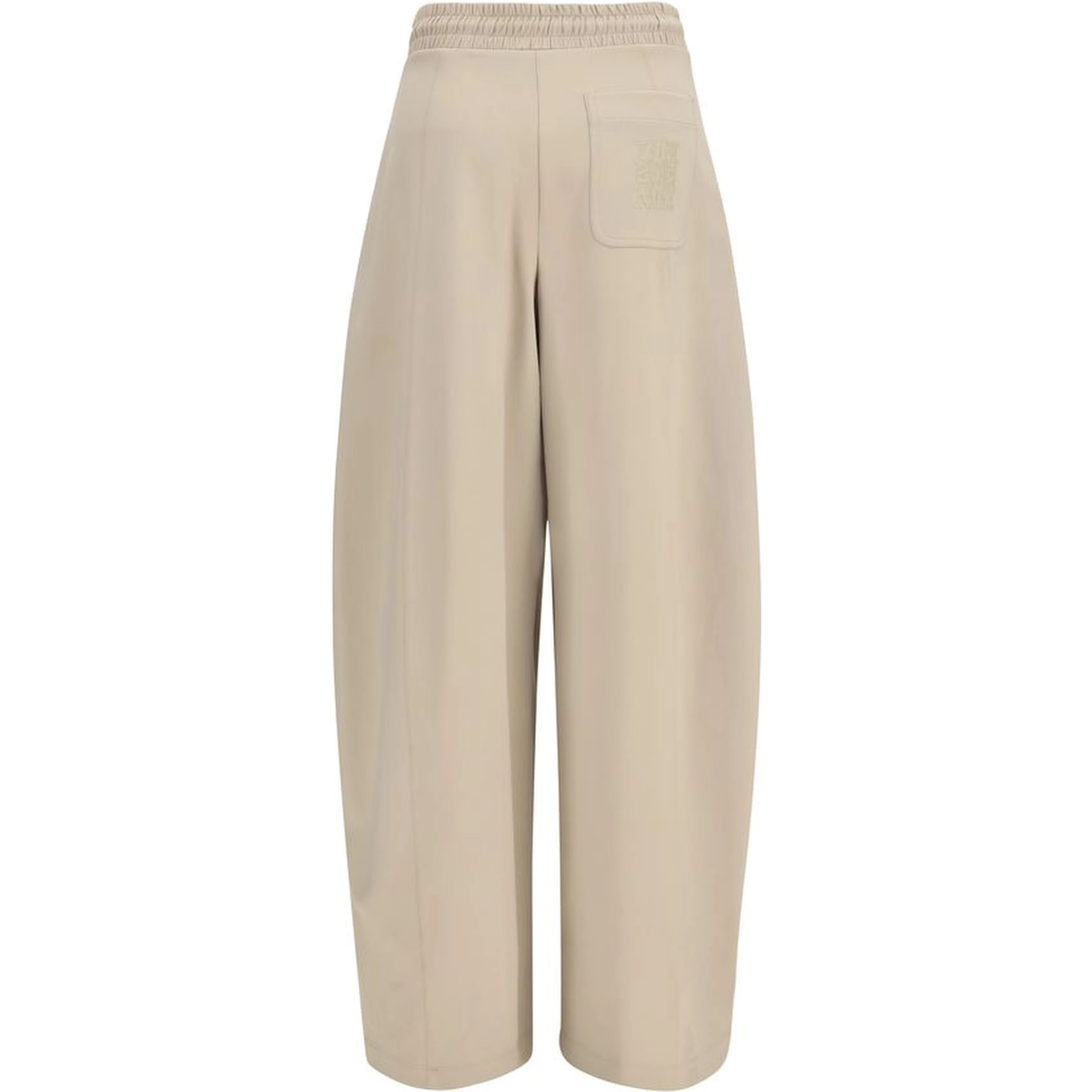 Beige Polyamide Athletic Pants
