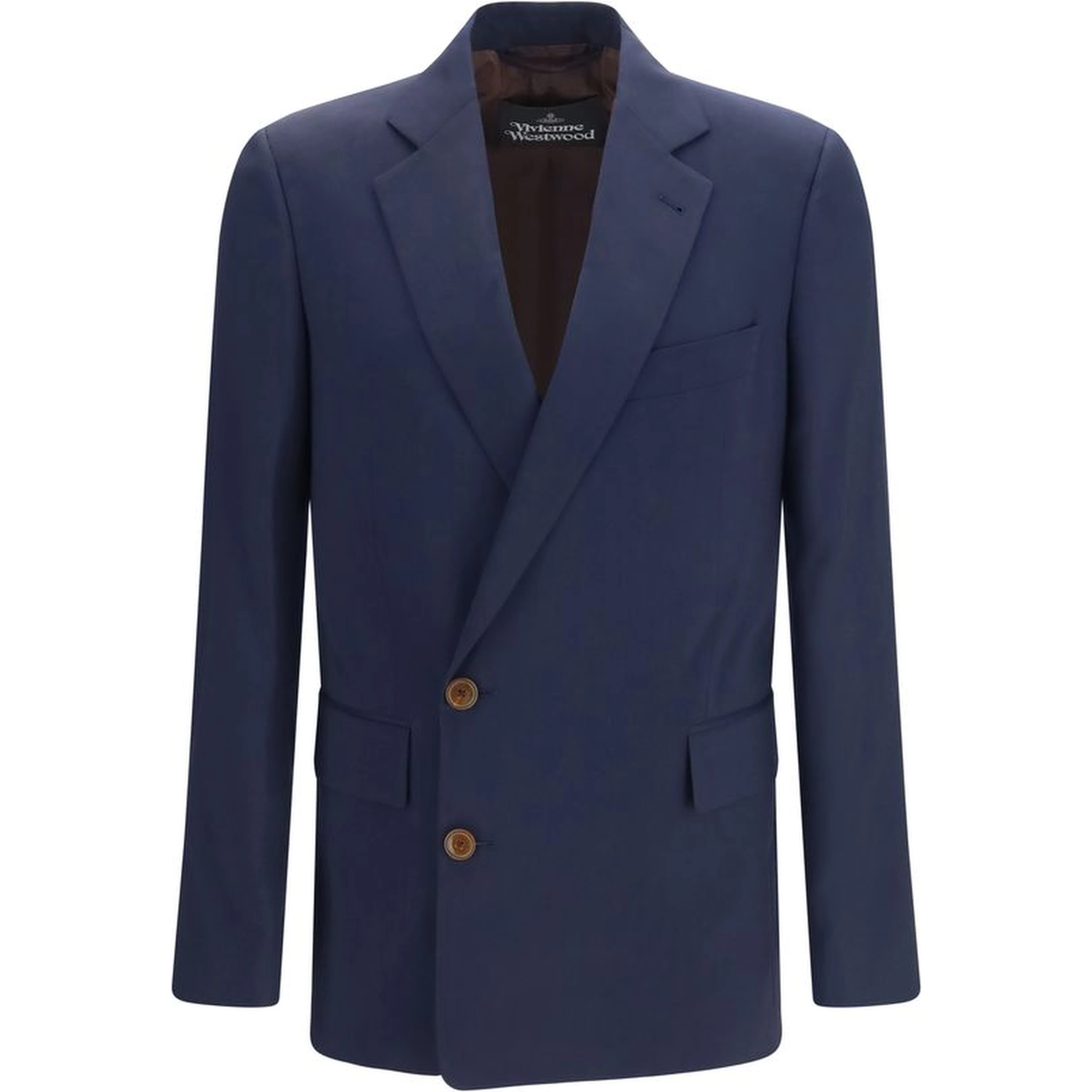 Blue Wool Oves Aries Full-Length Jacket