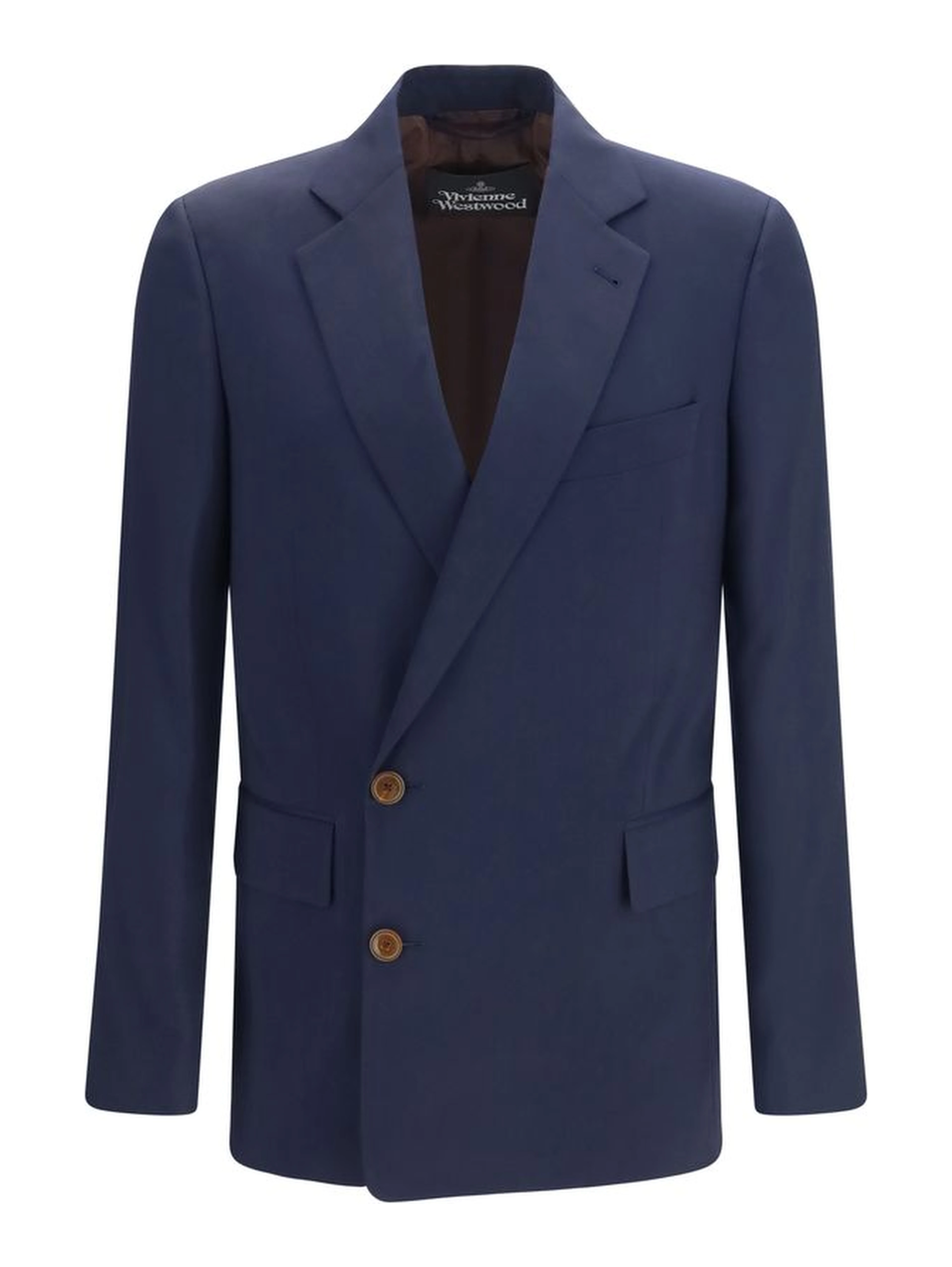 Blue Wool Oves Aries Full-Length Jacket