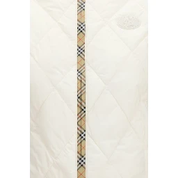 White Polyester Sleeveless Jacket