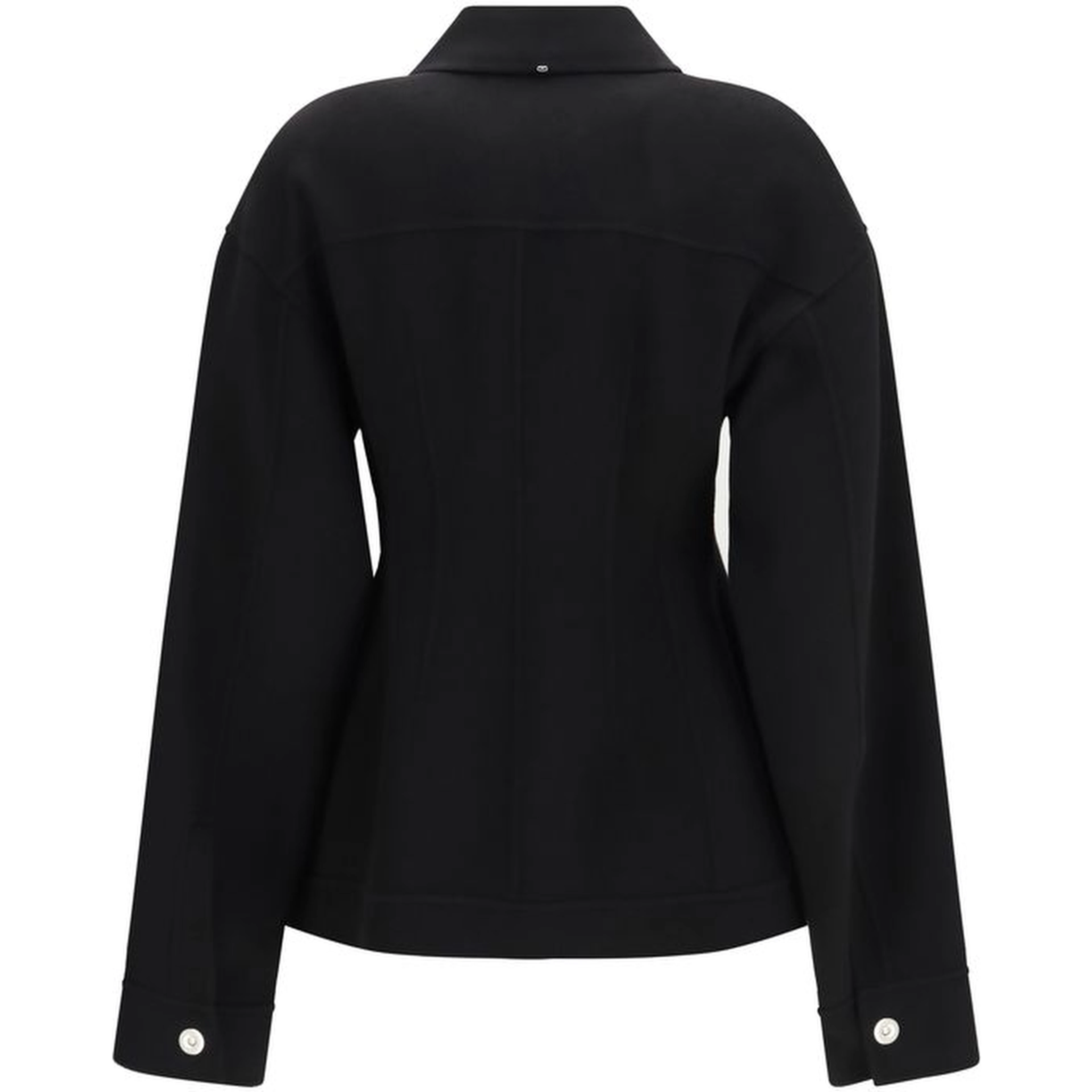 Black Wool Oves Aries Coat