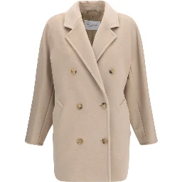 Beige Wool Oves Aries Full-Length Jacket