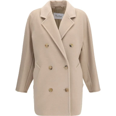 Beige Wool Oves Aries Full-Length Jacket
