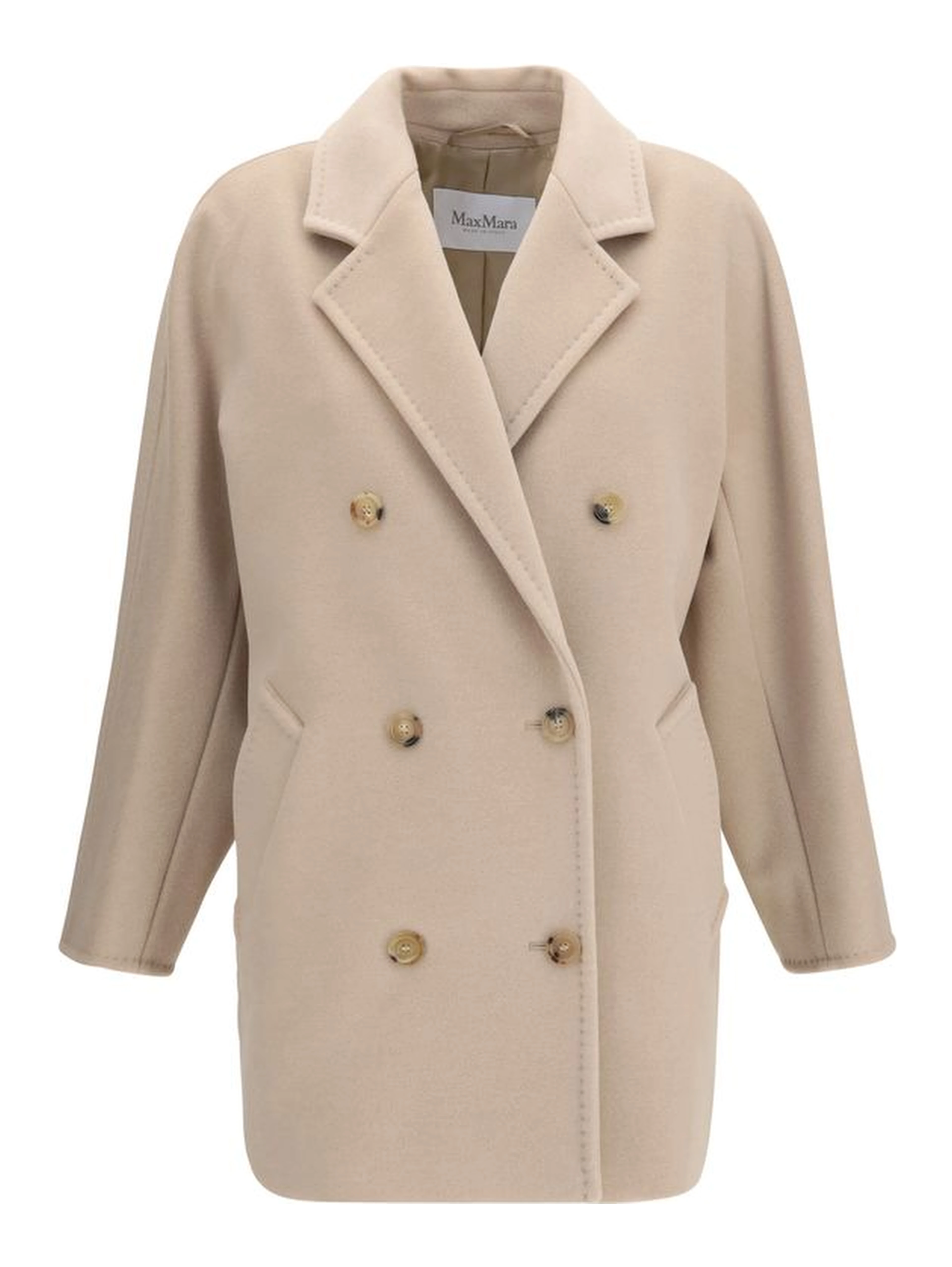 Beige Wool Oves Aries Full-Length Jacket