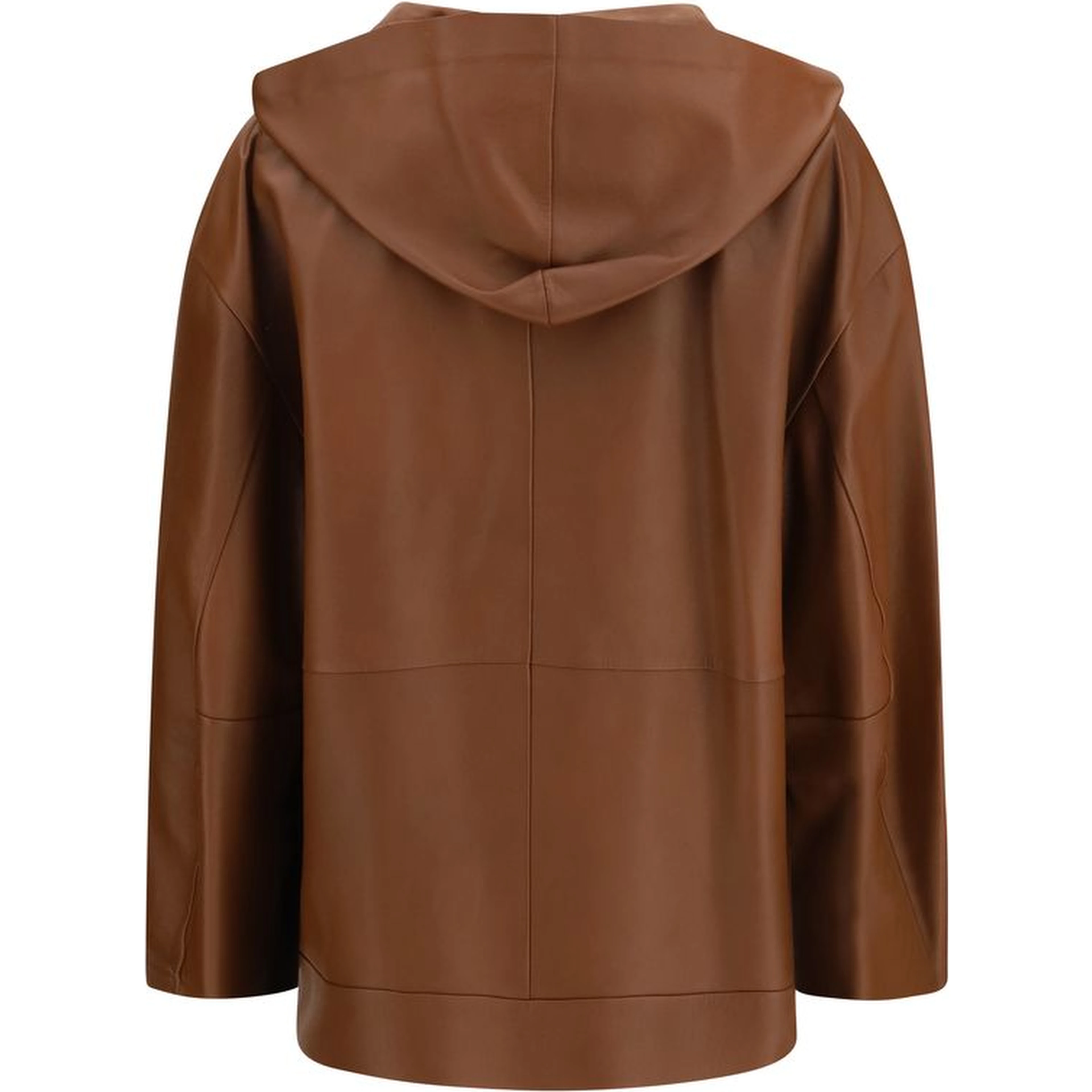 Brown Lamb Ovis Aries Leather Jacket
