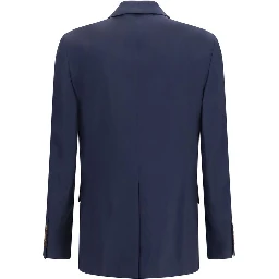 Blue Wool Oves Aries Full-Length Jacket