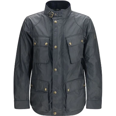 Blue Cotton Shell Jacket