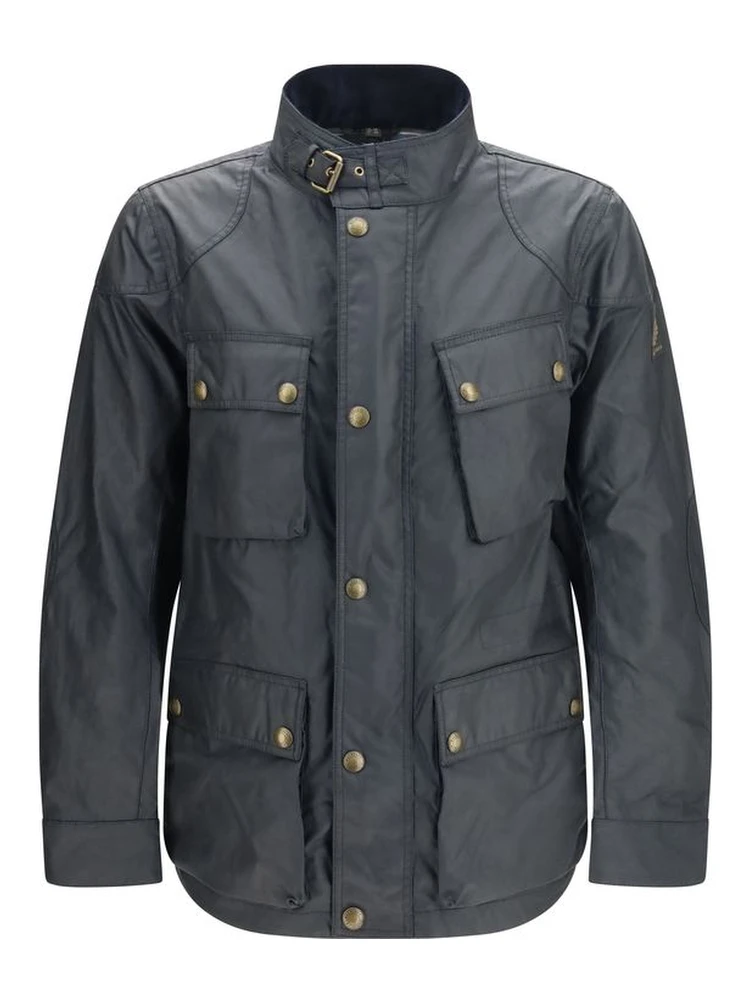 Blue Cotton Shell Jacket