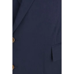 Blue Wool Oves Aries Full-Length Jacket