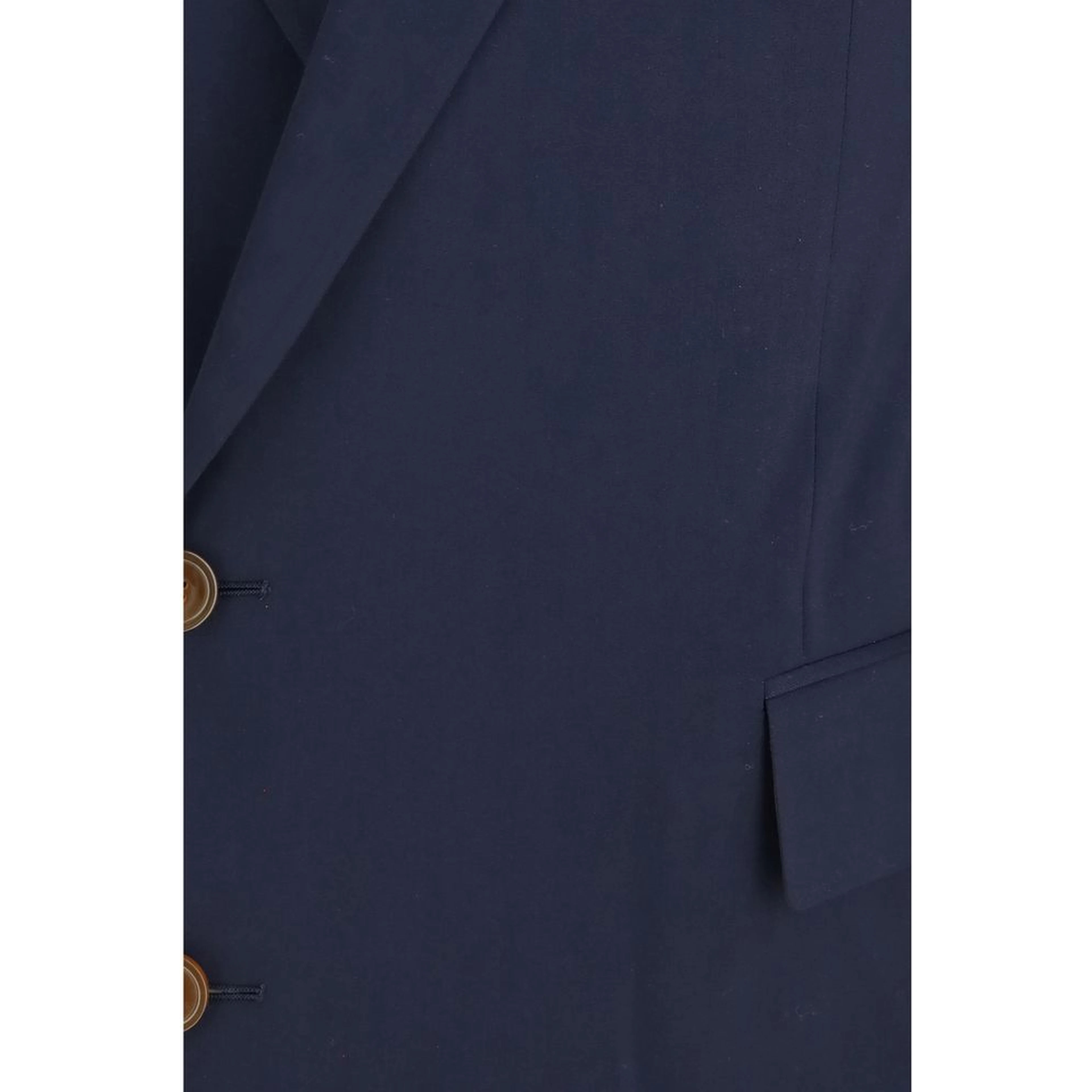 Blue Wool Oves Aries Full-Length Jacket