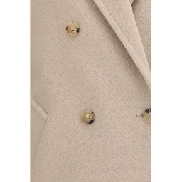 Beige Wool Oves Aries Full-Length Jacket