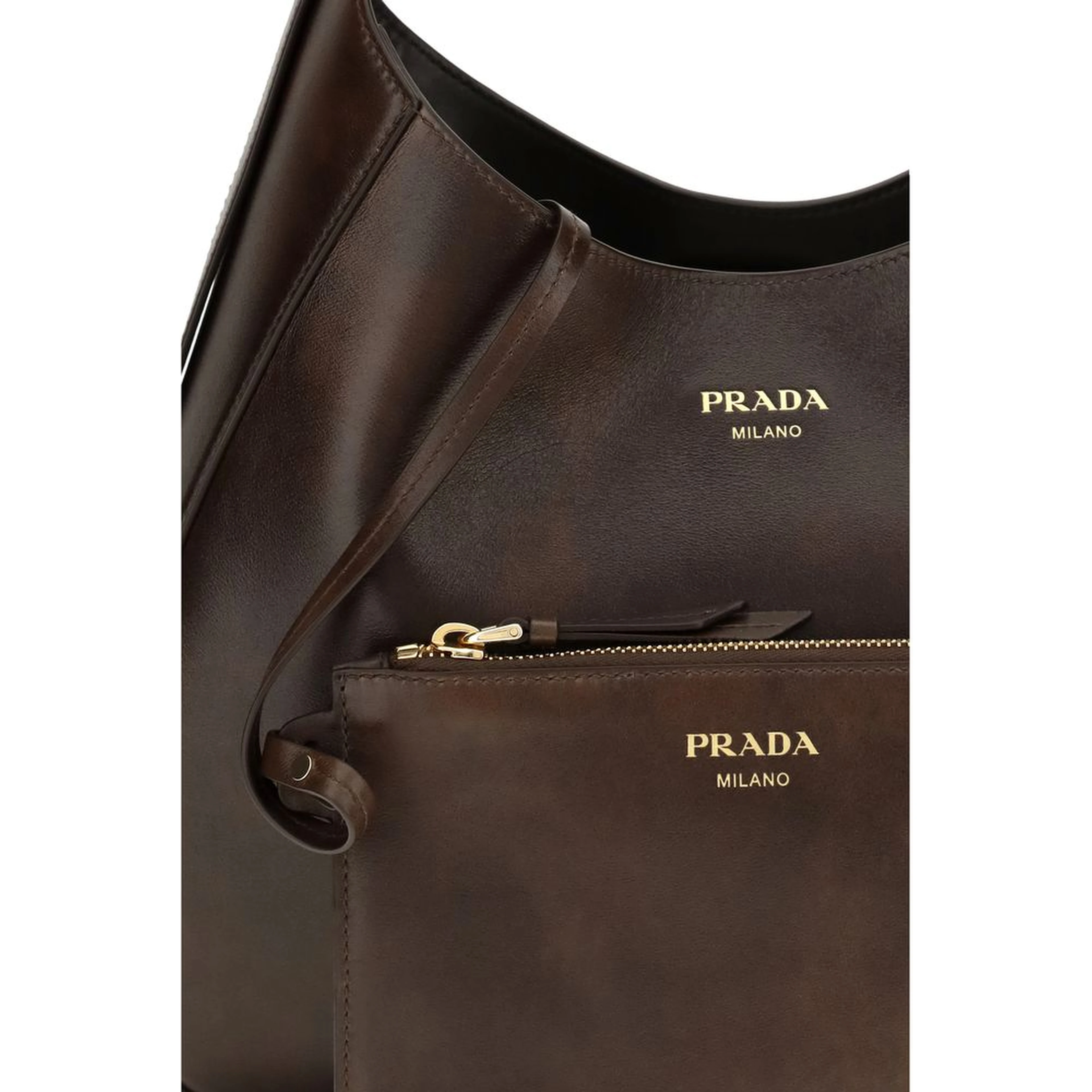 Brown Calf Leather Bos Taurus Shoulder Bag