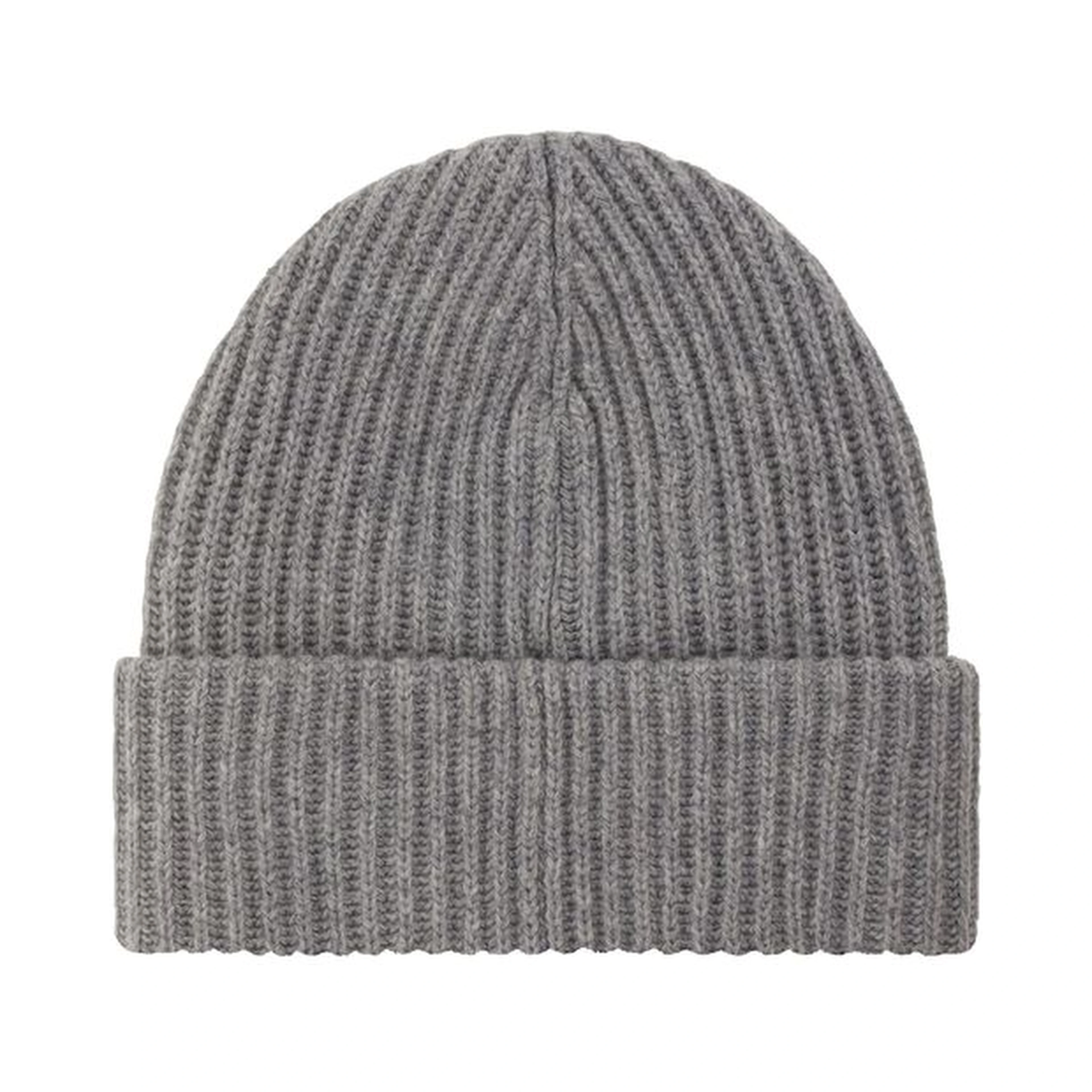 Gray Wool Beanie