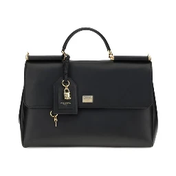 Black Calf Leather Bos Taurus Shoulder Bag