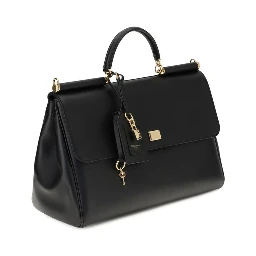 Black Calf Leather Bos Taurus Shoulder Bag