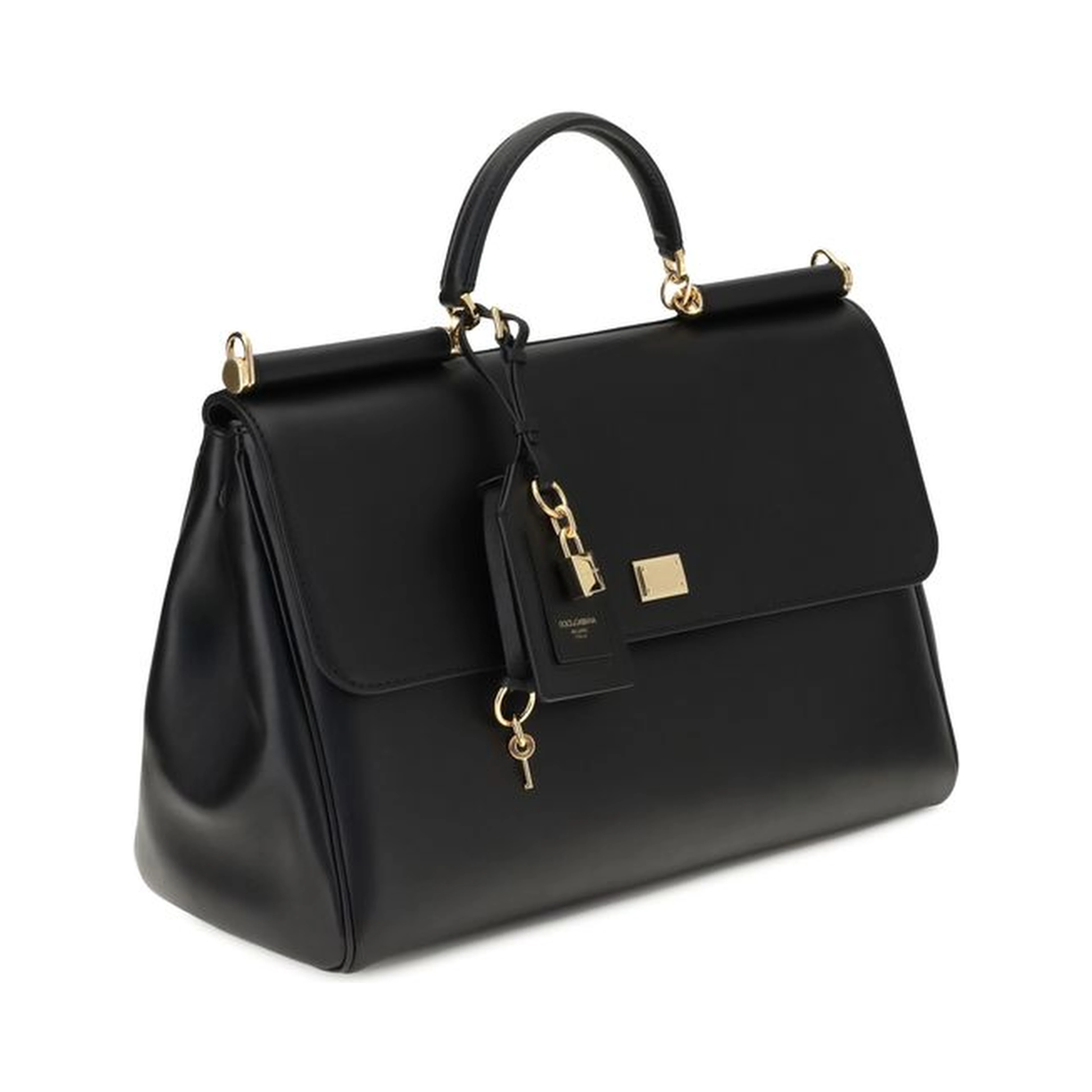 Black Calf Leather Bos Taurus Shoulder Bag