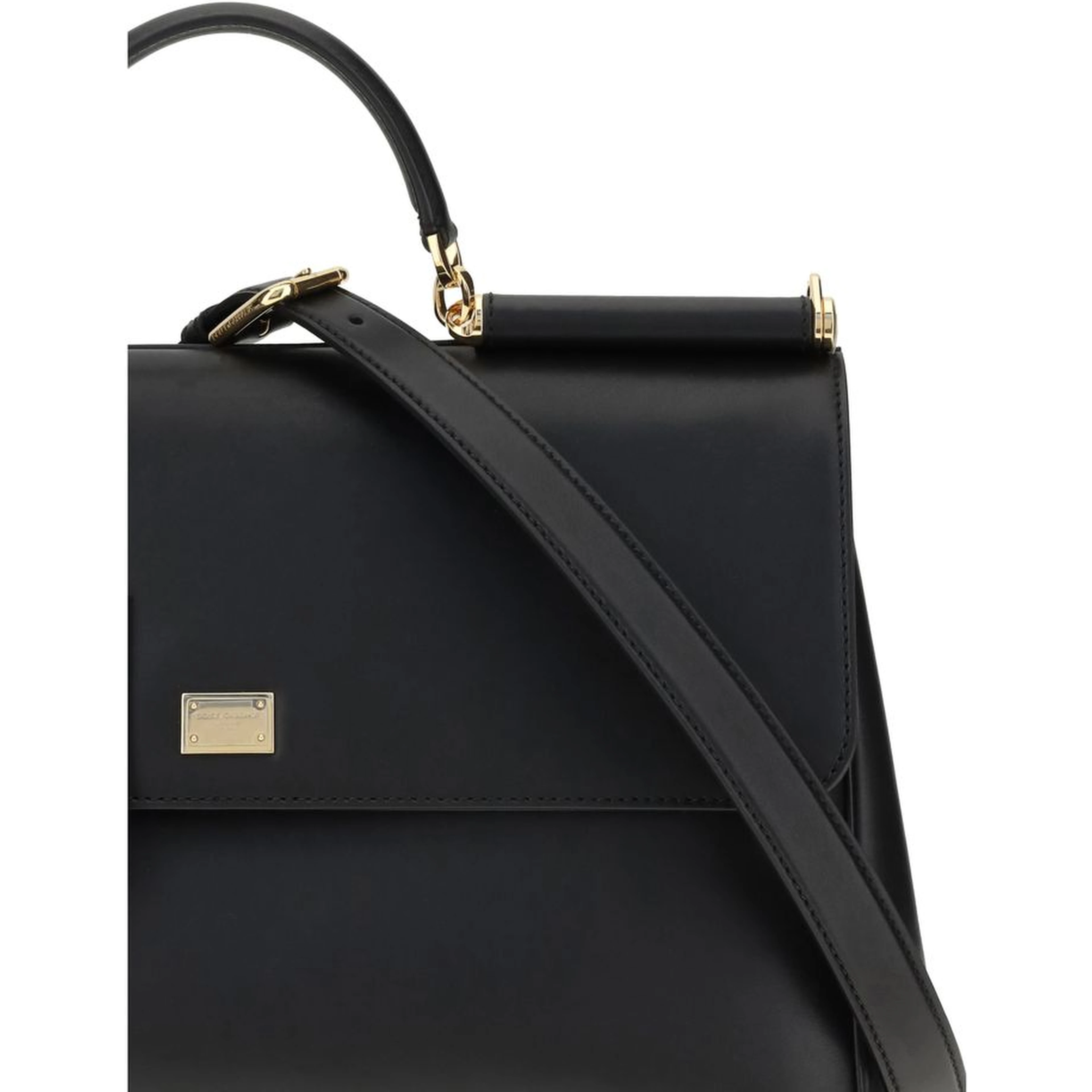 Black Calf Leather Bos Taurus Shoulder Bag