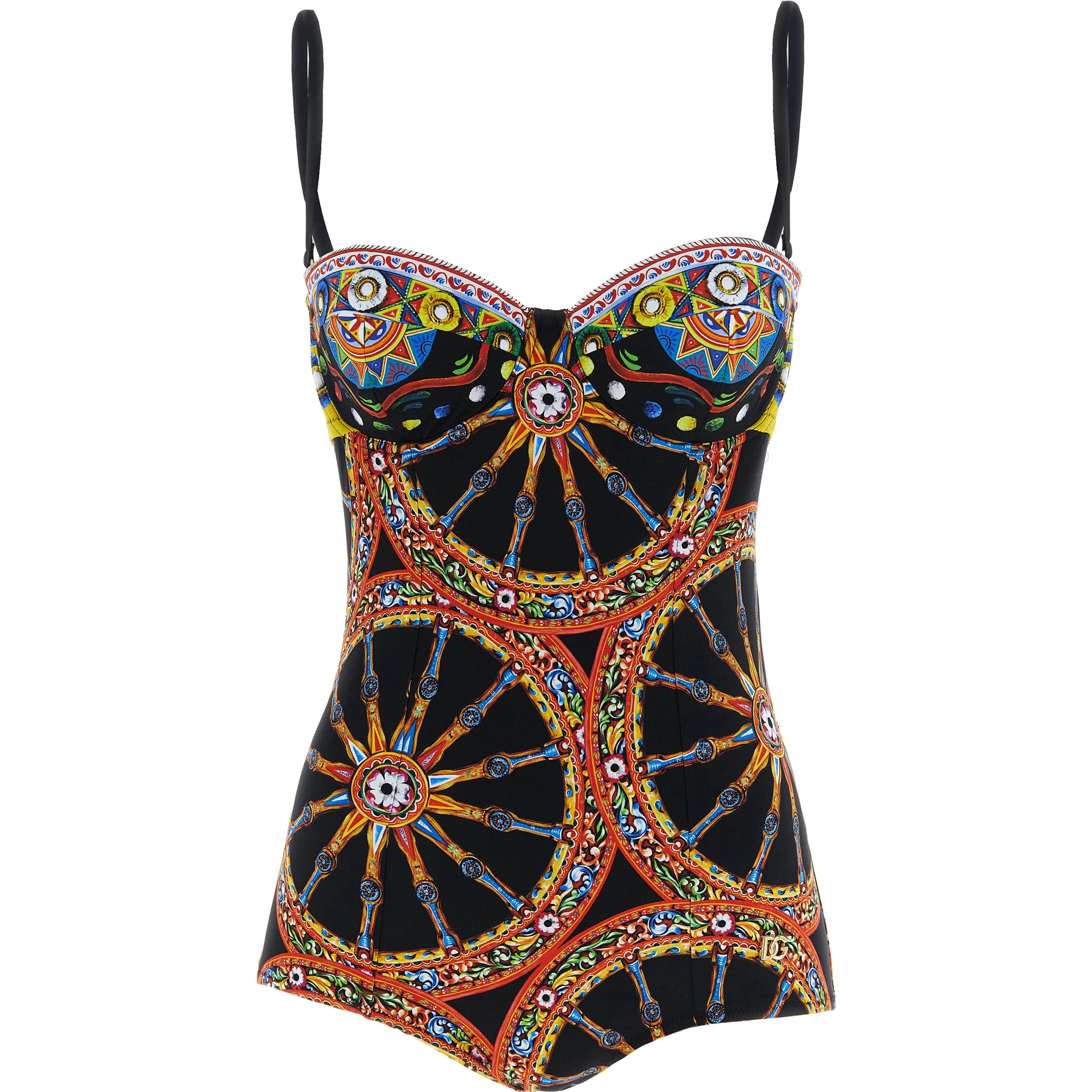 Multicolor Polyamide One-Piece Swimsuit